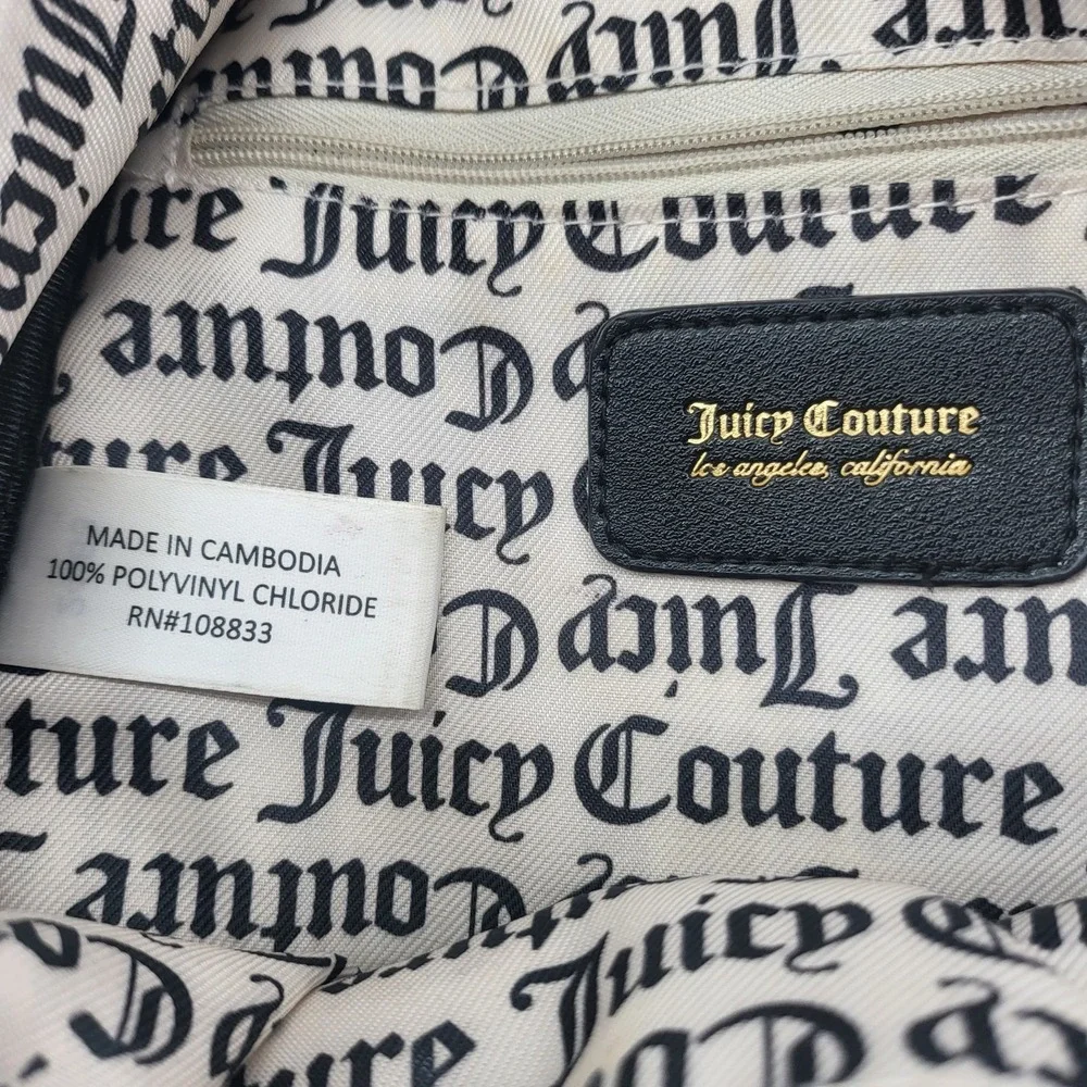 Juicy Couture Red Backpack Ours Zips Say It All‎ Back Pack Travel Bag Purse